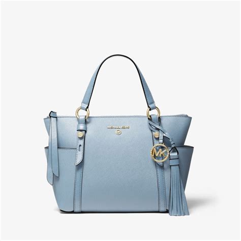 michael kors sullivan small saffiano leather top-zip tote bag|Sullivan Small Two.